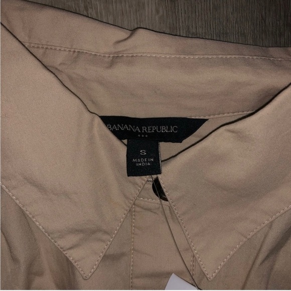 Banana Republic Utility Midi Dress, Tie waist Tan S - Picture 4 of 6